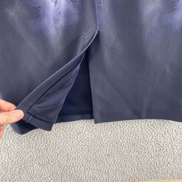 Betsey Johnson Dress Womens 4 Navy Multi Floral Sheath Scuba Career Cap Sleeve - Picture 5 of 12